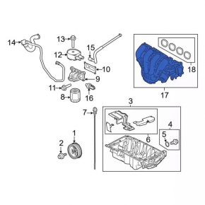 Colector de admisie Ford Fusion mk5 13-20 2.5
