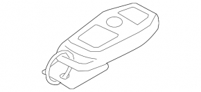 Ключ Ford Ecosport 18-22 keyless, тип 2, 3 кнопки, потерт