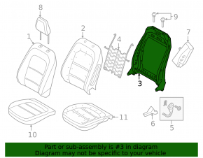 Мотор регулировки наклона спинки водительского сиденья Ford Escape MK4 20-26 без каркаса