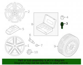 Болт колесный d19 M14x1.5 Porsche Cayenne 958 11-14 серебро