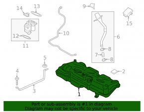 Топливный бак Mini Cooper F56 3d 14-24