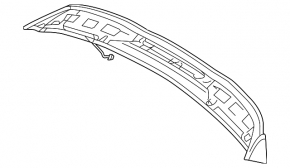 Spoilerul portbagajului Porsche Cayenne 958 11-14 turbo cu montare