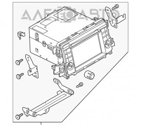 Головное устройство Mazda 6 14-15 usa