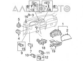 Управление климат-контролем Toyota Solara 2.4 04-06