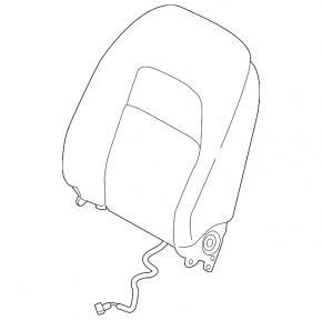 Scaun de pasager Nissan Altima 19- fără airbag, tapițerie neagră
