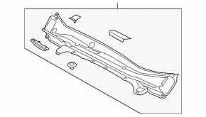 Решетка дворников пластик Subaru Forester 19-21 SK