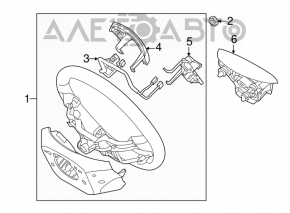 Кнопки управления на руле правые Hyundai Elantra UD 11-15