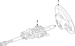 Volan naked Mercedes GLC 16-19 piele neagra cu incalzire