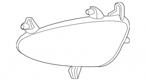 Противотуманная фара птф левая Mercedes W221 07-09