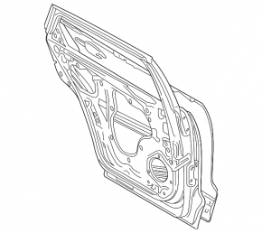 Дверь голая задняя правая Mazda CX-9 16-23