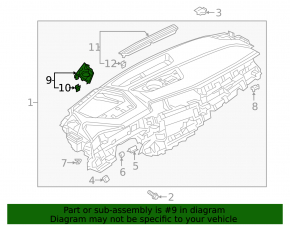 Suport grilă difuzor bord stânga Audi E-Tron 19-23