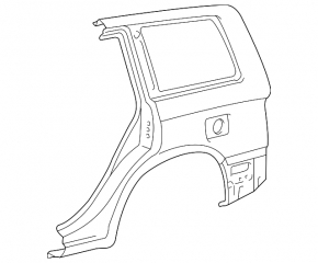 Aripa spate stânga Toyota Highlander 01-07