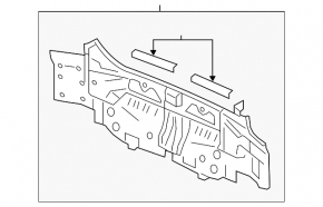 Задняя панель Honda Accord 13-17