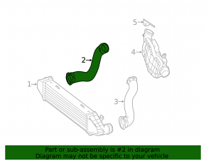 Патрубок интеркулера правый Mercedes W212 11-13 3.0T