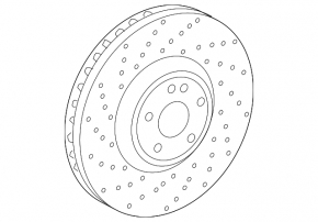 Диск тормозной передний Mercedes G-class W463 G63 19-24 400/37 мм