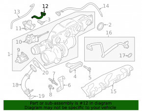 Conductă vacuum BMW X3 F25 13-17 2.0