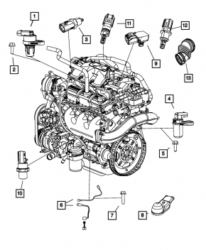 MAP sensor Jeep Cherokee KL 14-23 2.4