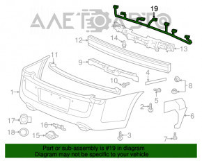 Проводка заднего бампера Chrysler 300 11-14 дорест