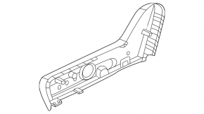 Panou de control scaun pasager Nissan Murano 25-26 Platinum, gri închis