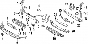 Абсорбер переднего бампера нижний Nissan Pathfinder 22-25