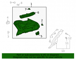 Накладка задней панели верхняя левая Lexus RX300 RX330 RX350 RX400h 04-09 серая