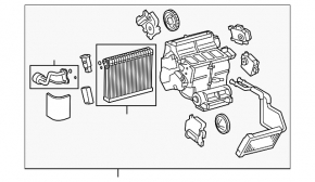 Корпус печки голый Lexus IS250 IS350 06-13