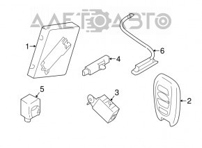 Ключ smart Subaru Forester 19-22 SK 4 кнопки