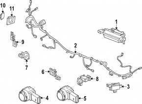 Senzori de parcare bara spate Hyundai Santa Fe 24-26