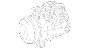 Компрессор кондиционера Mercedes W167 GLE 350 20-23 2.0T