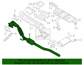 Приемная труба с катализатором VW Beetle 12-13 2.0T