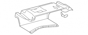 Обшивка багажника передняя Lexus IS250 IS350 11-13 черн