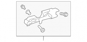 Механизм ручки двери передней левой Lexus ES250 ES300h ES350 19-26
