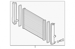 Radiator de răcire apă Toyota Prius V 12-17 nou, neoriginal