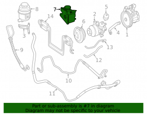 Бачок ГУР Mercedes W164 ML W251 R M272