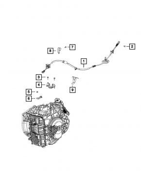 Трос АКПП Jeep Cherokee KL 14-23