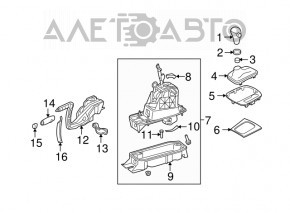 Накладка шифтера Audi Q3 8U 15-18 хром