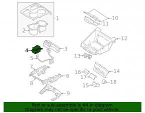 Кнопка паркинга Hyundai Tucson 22-24 серебро