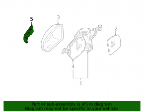 Oglindă semnalizator stânga pentru Mercedes X164 GL W164 ML
