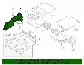 Обшивка арки правая Mazda 6 18-21 тип 2