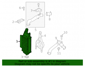 Интеркулер Ford Ecosport 18-21 1.0T