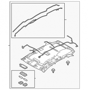 Обшивка потолка Mazda CX-5 17-18 под люк