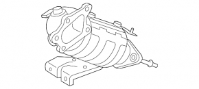 Выпускная трасса средняя часть с катализатором Mazda CX-7 06-09