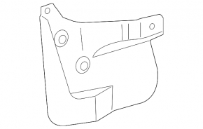 Брызговик передний правый Toyota Land Cruiser 08-21