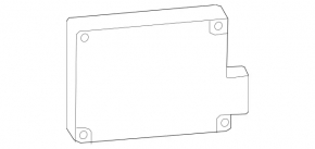 Датчик слепых зон BSM задний левый Mercedes C-class W206 300 24-26 AMG pkg