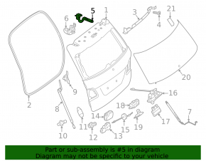 Петля двери багажника правая Mercedes GLS-class X166 13-19