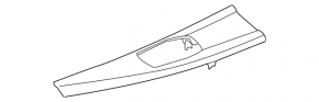 Накладка центральной консоли под джойстик мультимедии BMW 4 F32/33/36 14-20 под светлый карбон, полезло покрытие