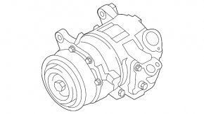 Компрессор кондиционера BMW X3 F25 13-17 2.0T