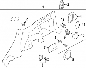 Ornamente arc dreapta pentru Subaru Forester 25-26