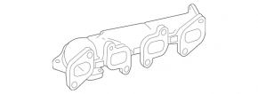 Коллектор выпускной правый Mercedes W166 GLE 16-17 2.1d