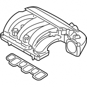 Коллектор впускной верхняя часть Ford Edge 15-18 3.5